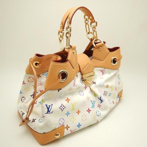 Louis Vuitton Multicolor Ursula Shoulder Bag Bron White - Picture 2 of 9